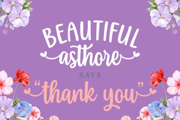 Beautiful Asthore Font Poster 5
