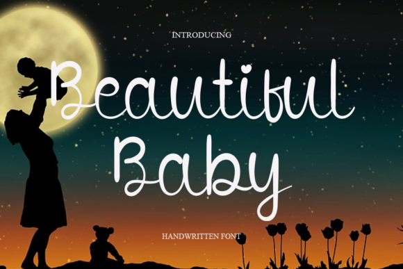 Beautiful Baby Font Poster 1