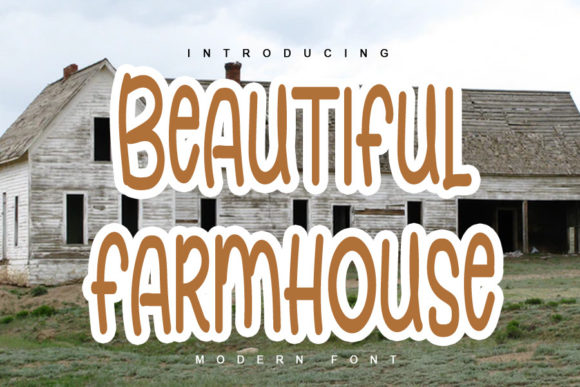 Beautiful Farmhouse Font Poster 1