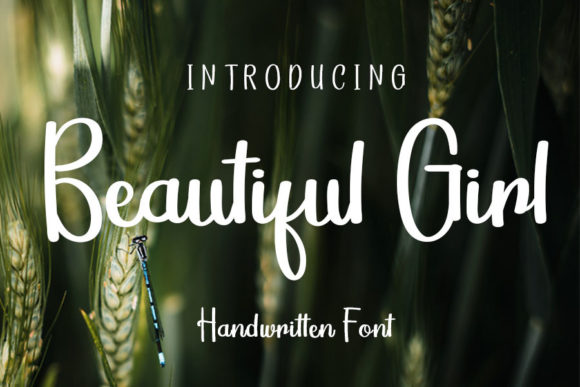 Beautiful Girl Font Poster 1