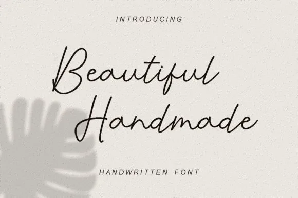 Beautiful Handmade Font Poster 1
