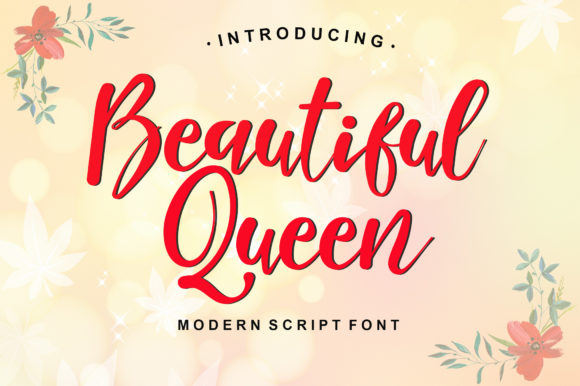 Beautiful Queen Font Poster 1