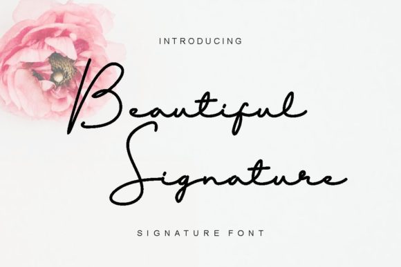 Beautiful Signature Font Poster 1