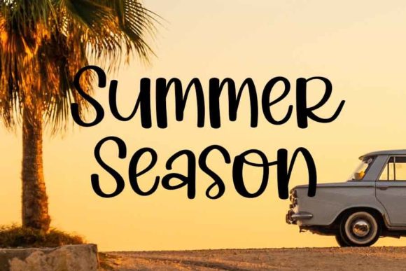 Beautiful Summer Font Poster 4