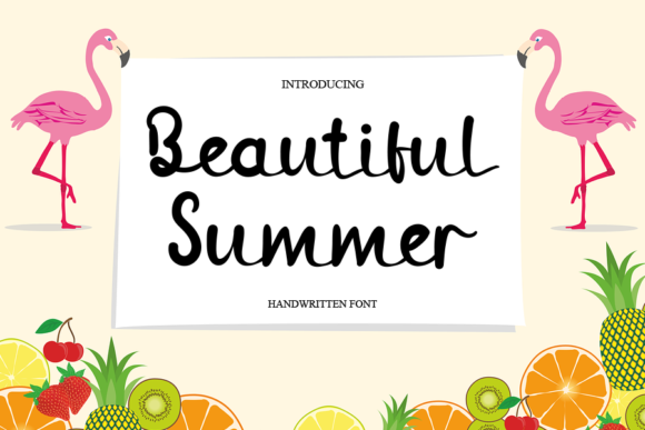 Beautiful Summer Font Poster 1