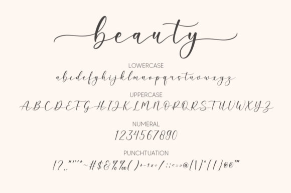Beauty Font Poster 7