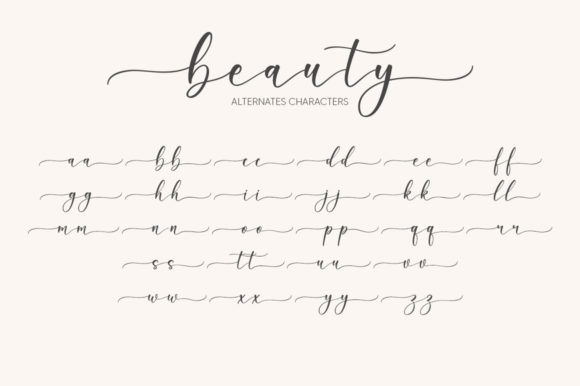 Beauty Font Poster 8