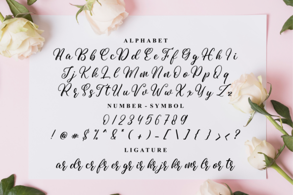 Beauty Angelia Font Poster 6