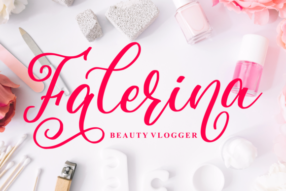 Beauty Angelia Font Poster 10