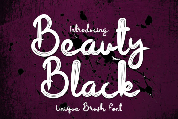 Beauty Black Font Poster 1