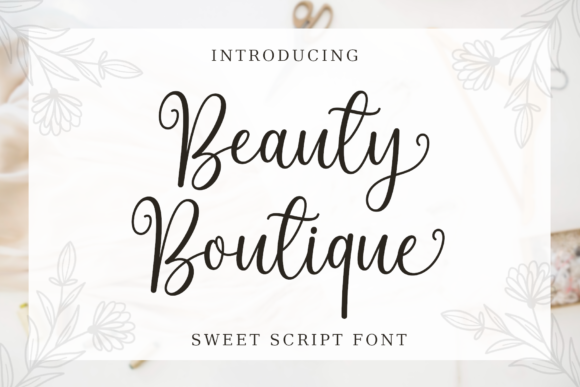 Beauty Boutique Font Poster 1