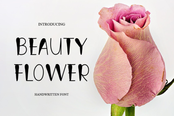 Beauty Flower Font Poster 1