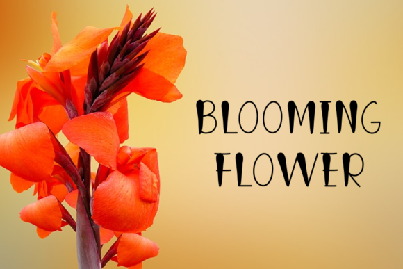 Beauty Flower Font Poster 3