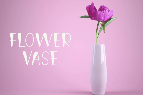 Beauty Flower Font Poster 4