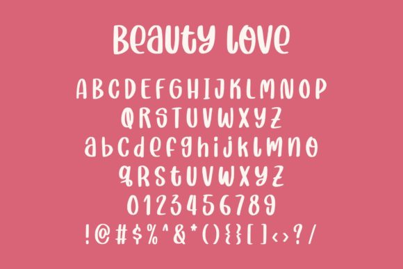 Beauty Love Font Poster 4