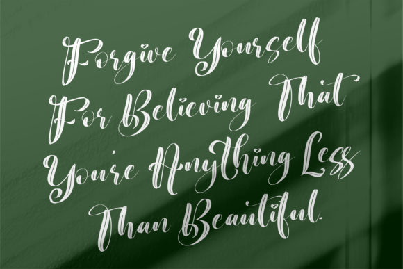 Beauty Nature Font Poster 12