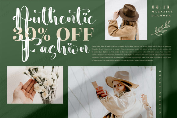 Beauty Nature Font Poster 6