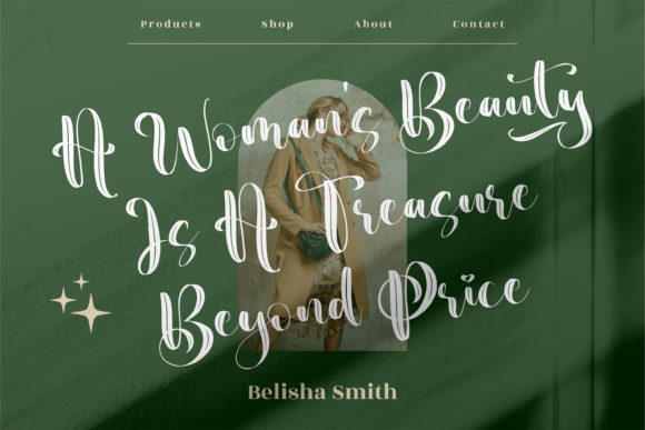 Beauty Nature Font Poster 7