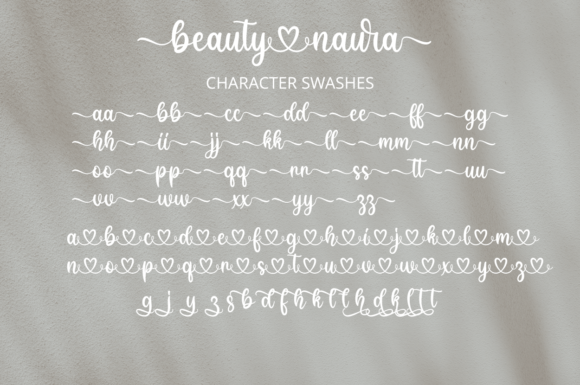 Beauty Naura Font Poster 11