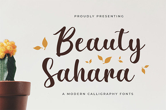 Beauty Sahara Font Poster 1