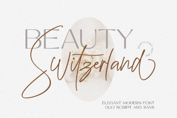 Beauty Switzerland Font Poster 1