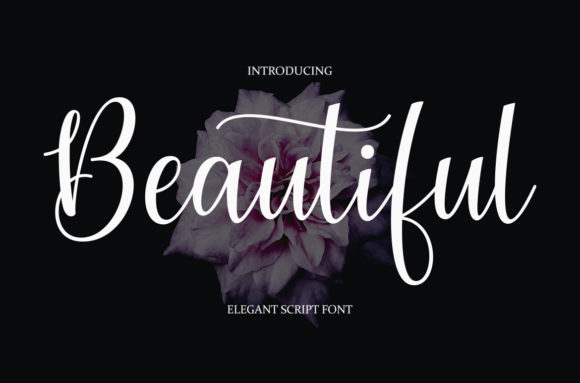 Beautyful Font Poster 1