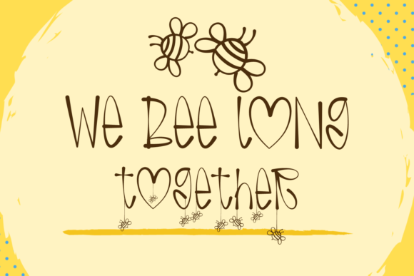 Bee Darling Font Poster 2