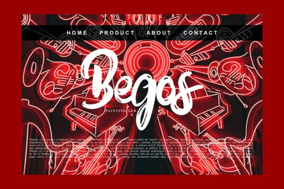 Begin Font Poster 3