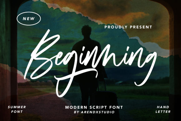 Beginning Font Poster 1