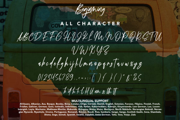 Beginning Font Poster 9