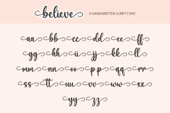 Believe Font Poster 8