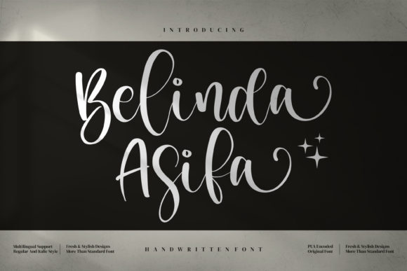 Belinda Asifa Font Poster 1