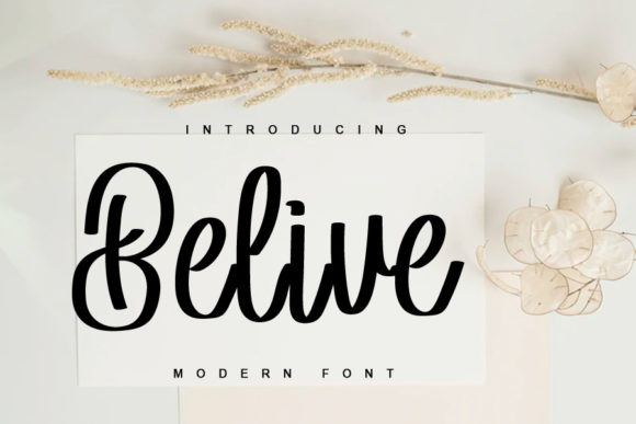 Belive Font Poster 1