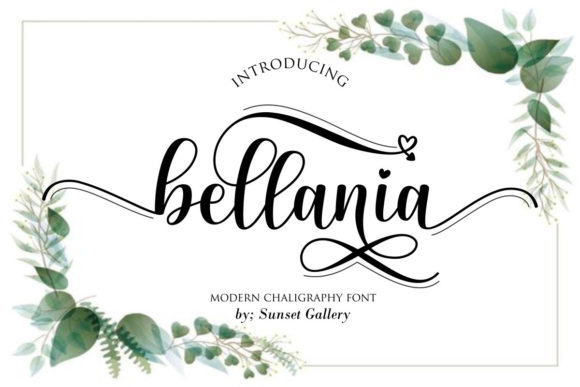Bellania Font Poster 1