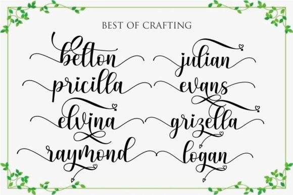 Bellania Font Poster 4