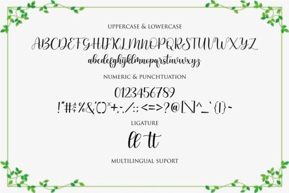 Bellania Font Poster 6