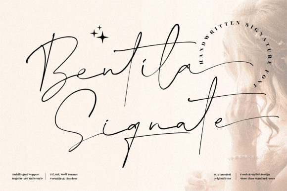 Bentila Signate Font Poster 1