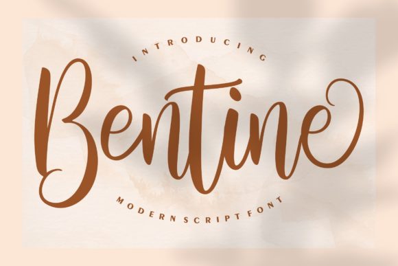 Bentine Script Font Poster 1