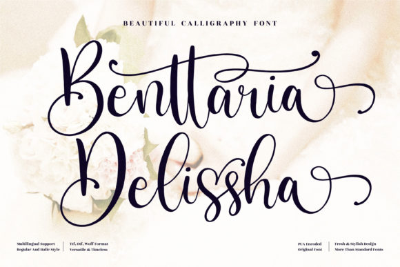Benttaria Delissha Font Poster 1