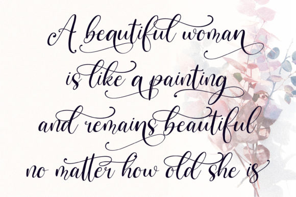 Benttaria Delissha Font Poster 8