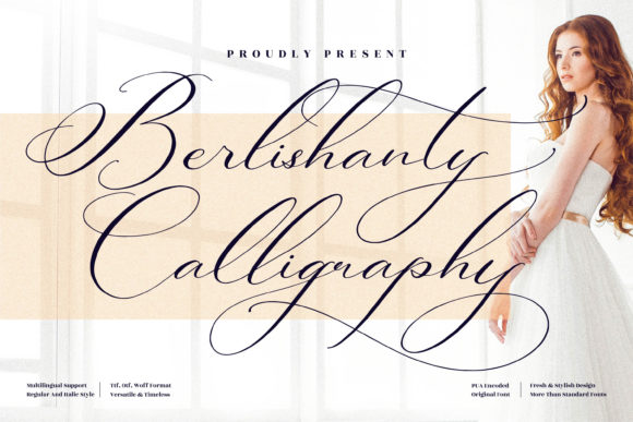 Berlishanty Calligraphy Font Poster 1