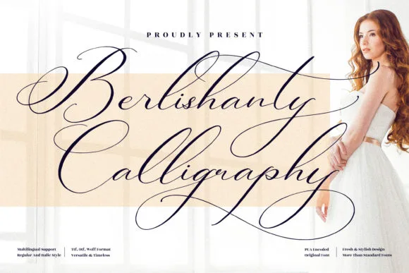 Berlishanty Calligraphy Font Berlishanty Calligraphy Font Poster 1