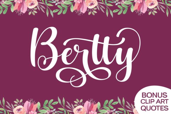 Bertty Font Poster 1