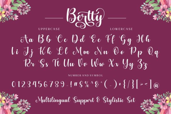 Bertty Font Poster 8