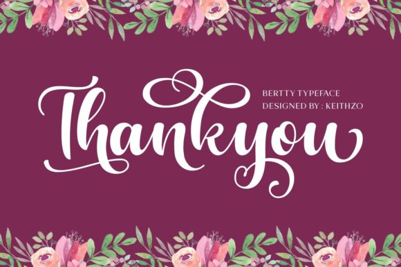 Bertty Font Poster 10