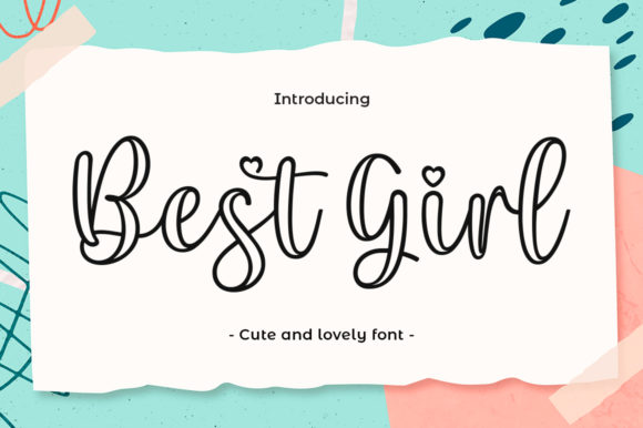 Best Girl Font Poster 1