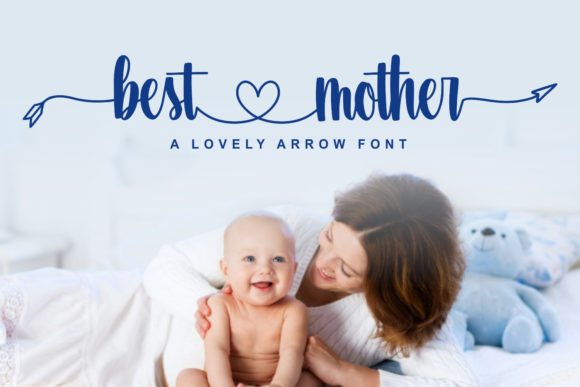 Best Mother Font Poster 1