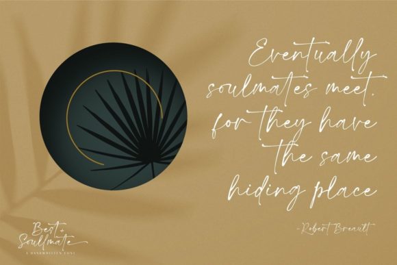 Best Soulmate Font Poster 2