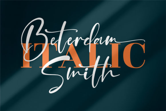 Beterdam Smith Font Poster 2