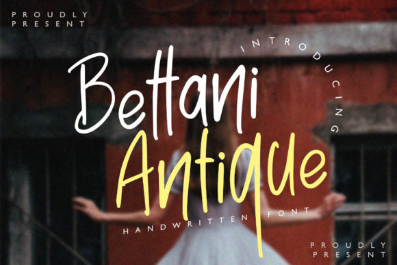 Bettani Antique Font Poster 1